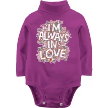 Детское боди с длинным рукавом i`m always in love